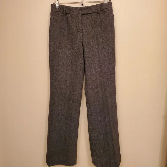 J. CREW charcoal tweed pants SIZE 2 - Picture 1 of 9